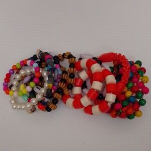 Colorful Beaded Bracelets Set